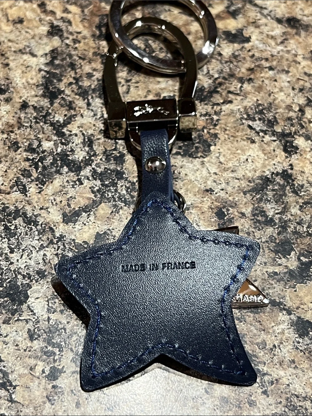 Longchamp Le Pilate Cuir Key Ring